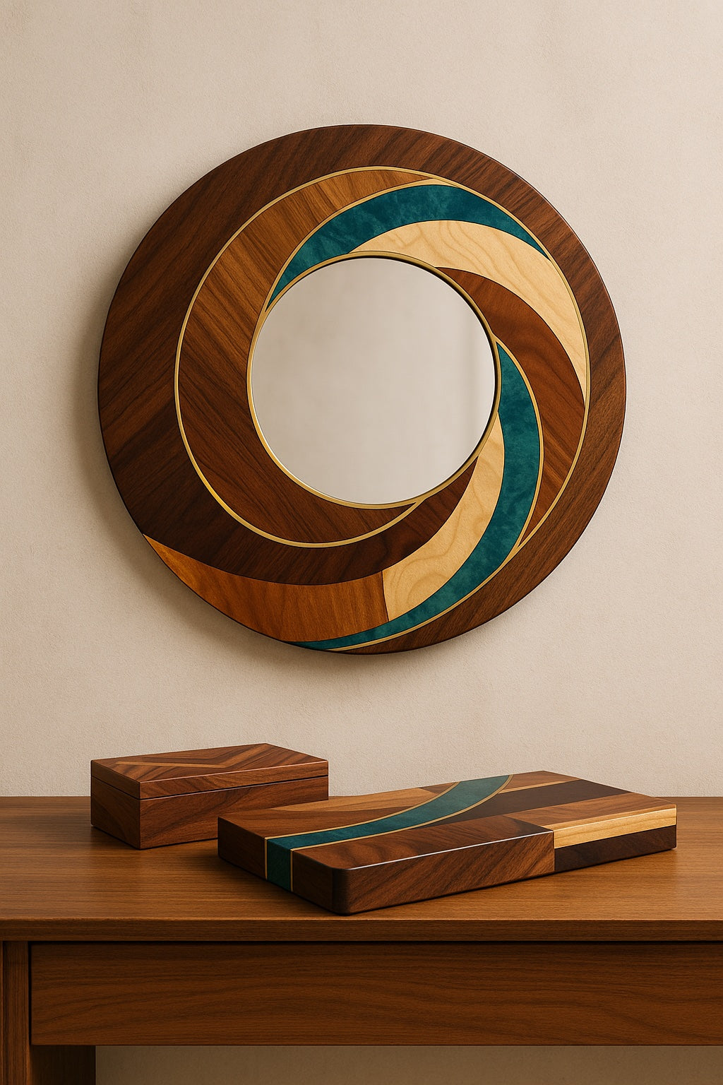 Création décorative en bois et marqueterie