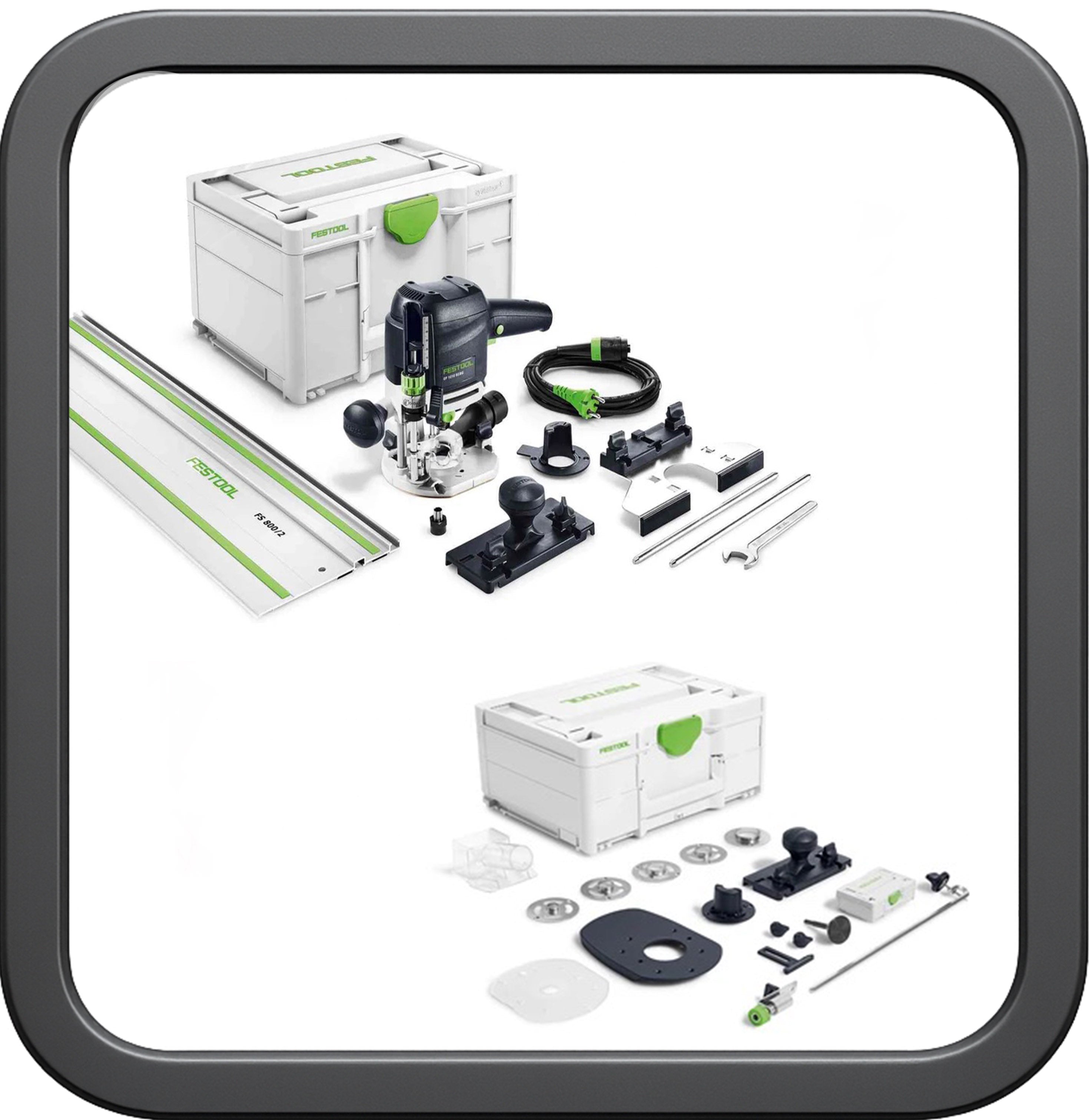 Pack Festool OF 1010 – Kit accessoires + rail FS 1400